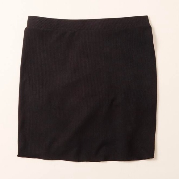 Ruched Drawstring Rib Cover Up Skirt - Picture 2 of 4